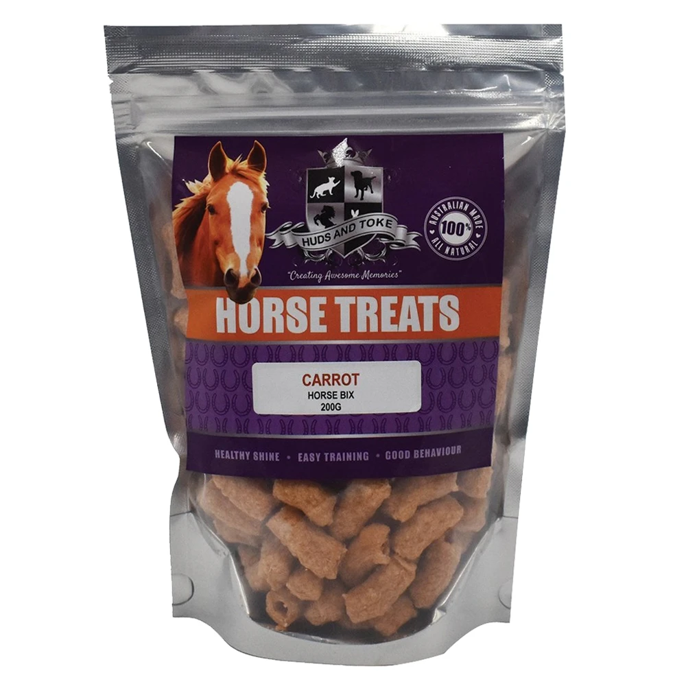 Huds & Toke Horse Carrot Bix Natural Pet Training Crunchy Treats 200g