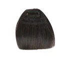 Thin/Thick Girls Mini Seamless Fake Bang Fringe Hairpiece Wig Hair Extension Black Brown Thick
