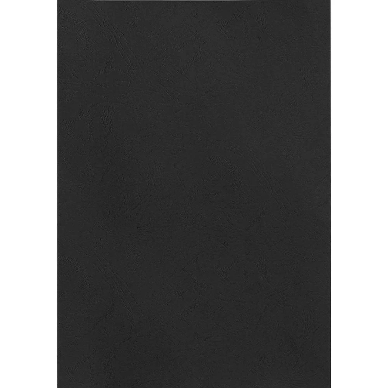 Rexel Leathergrain Covers 250gsm Black Pack 100