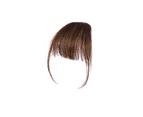 Fashion Women Fiber Synthetic Hair Clip on Air Bangs Hairpiece Front Fake Wigs 2 Light Brown