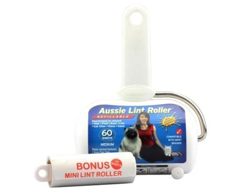 Aussie Lint Medium Roller + 1 Refill