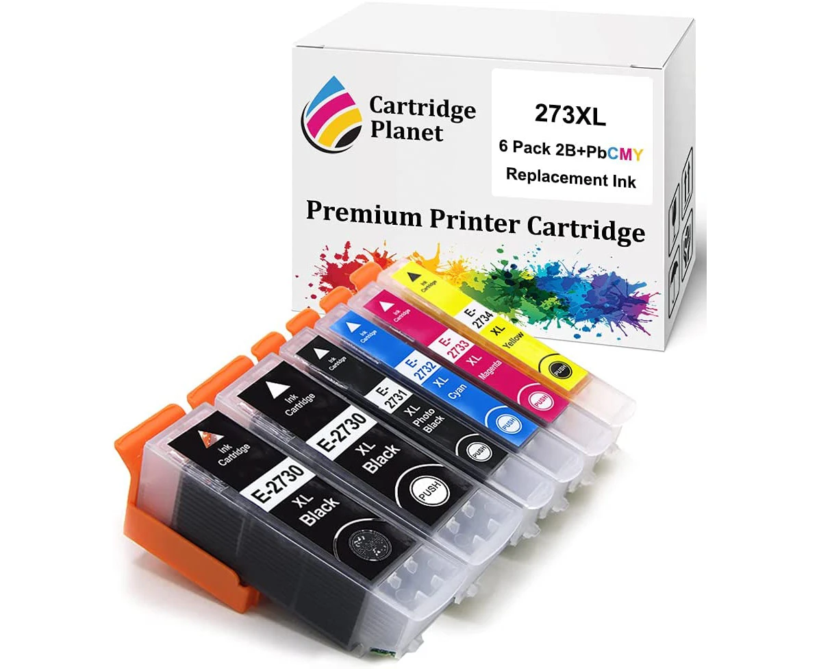 6 Pack (2BK,1PBK,1C,1M,1Y) Compatible Ink for Epson 273XL for Epson Expression Premium XP-510 XP-520 XP-600 XP-610 XP-620 XP-700 XP-710 XP-720 XP-800 XP...