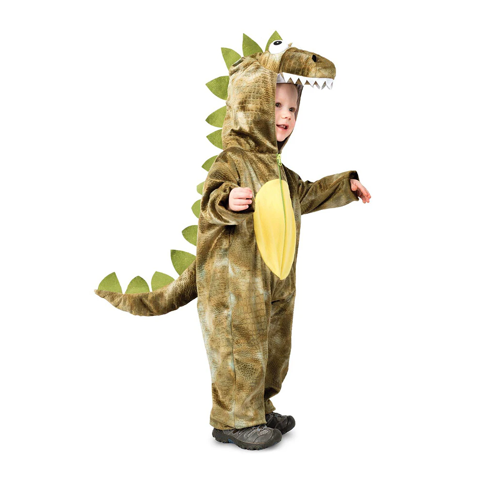 Roarin' Rex Mythical Dinosaur Jumpsuit Dress Up Costume Children/Kids - Multi-Coloured