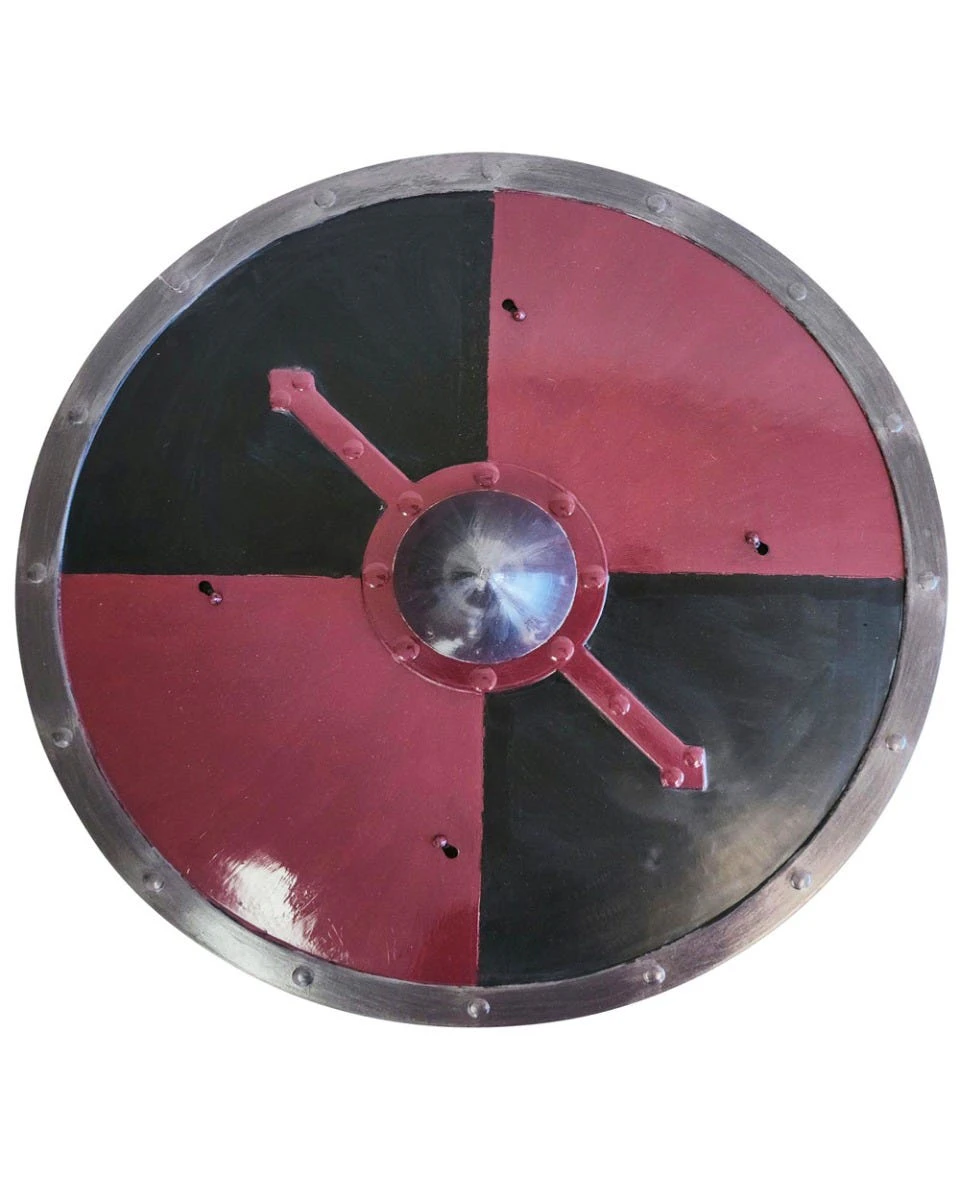 Red Black Viking Shield