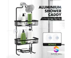 Bathroom Aluminum Shower Caddy 3 Tier Hanging Rack Shelf Shampoo Storage Holder