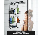 Bathroom Aluminum Shower Caddy 3 Tier Hanging Rack Shelf Shampoo Storage Holder