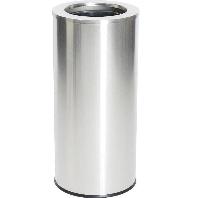 Compass Brushed Stainless Steel Tidy Bin With Galvanised Liner 45 Litre