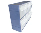 Shuter 6 Compartment Organiser Storage Cabinet Tilt Free Block Bin Stackable