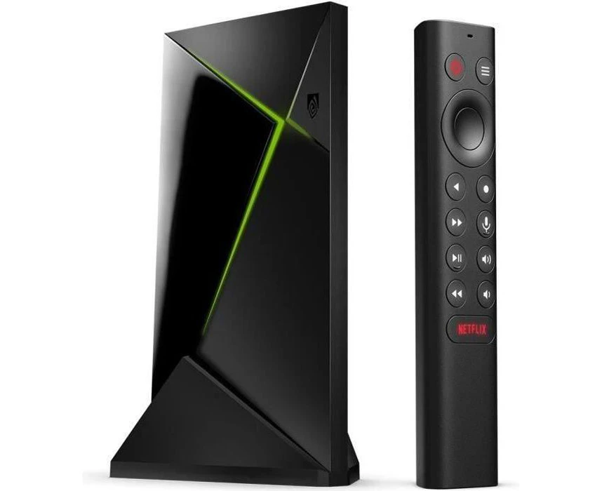 NVIDIA SHIELD Android TV Pro Streaming Media Player; 4K HDR Movies, Live Sports, Dolby Vision-Atmos, AI-Enhanced Upscaling, GeForce NOW Cloud Gaming, Googl