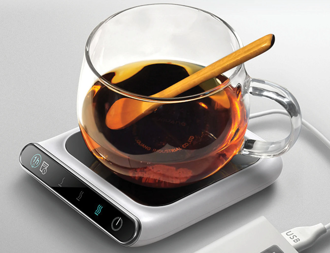 Smart USB Mug Glass Warmer Coaster Cup Heating Pad Plate