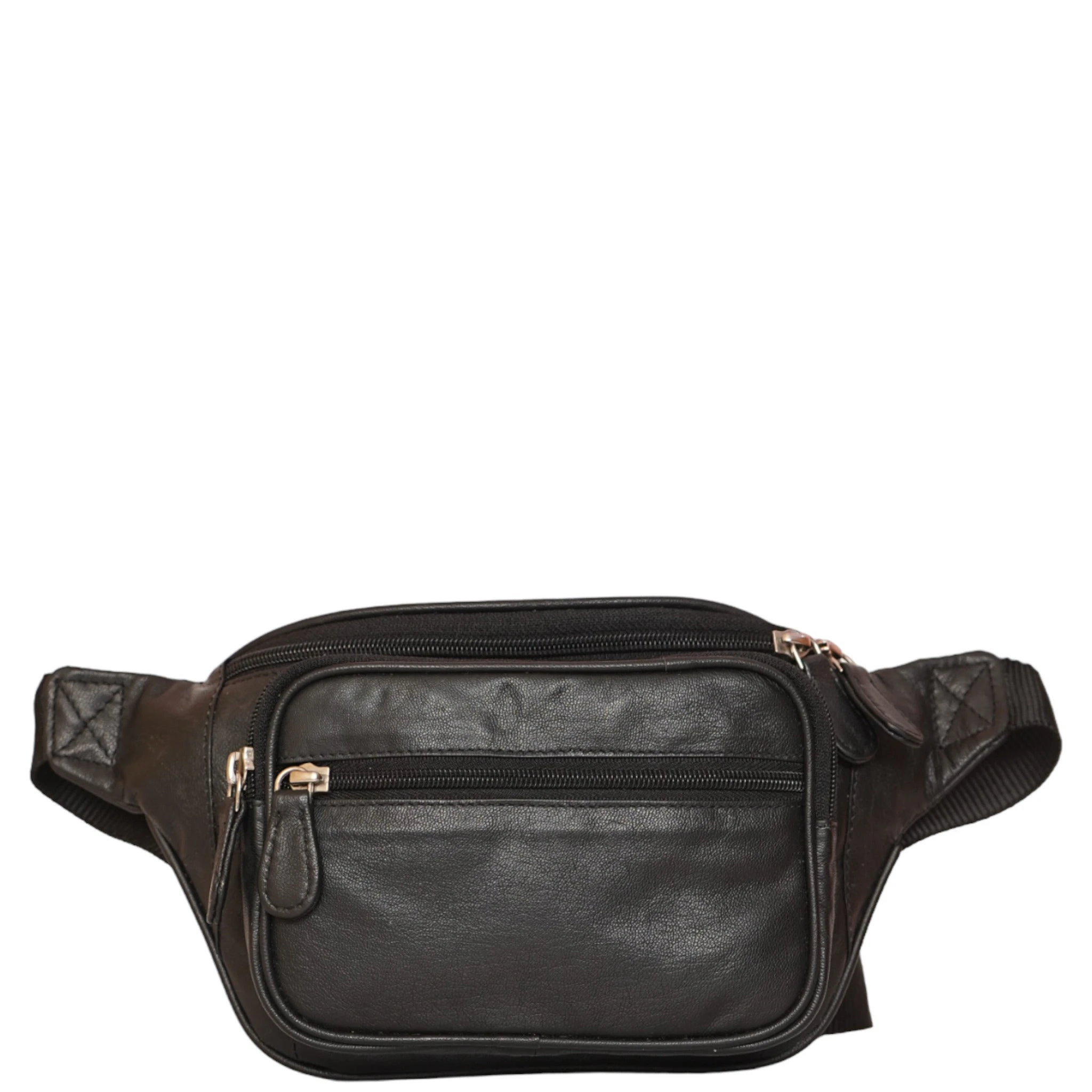 Leather Waist Bag GBB051 - Black