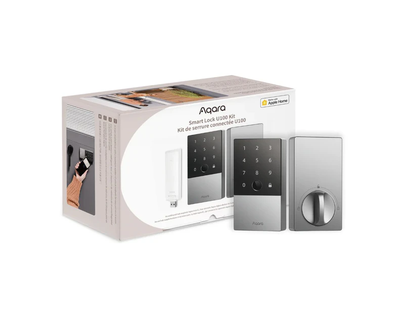 Aqara Smart Lock U100 (Silver) with E1 Hub Kit DL-D01D