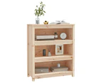 vidaXL Book Cabinet 80x35x97 cm Solid Wood Pine