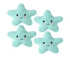 4pcs Plush toys creaking plush toys cute star chew toys