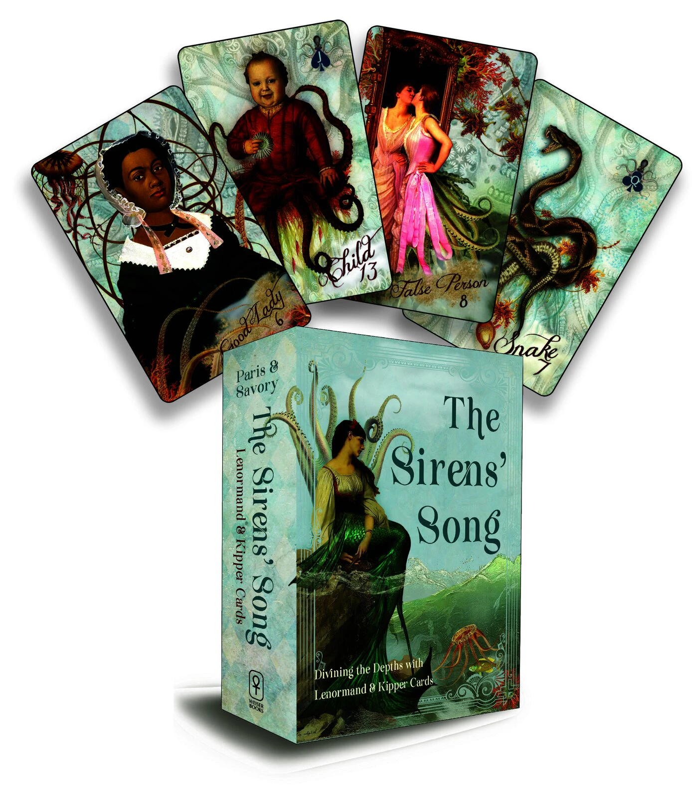 Siren's Song, The: Diving the Depths with Lenormand & Kipper Cards Includes 40 Lenormand Cards, 38 Kipper Cards & 144-Page Colour Guidebook