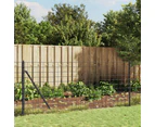 vidaXL Wire Mesh Fence with Flange Anthracite 1x25 m