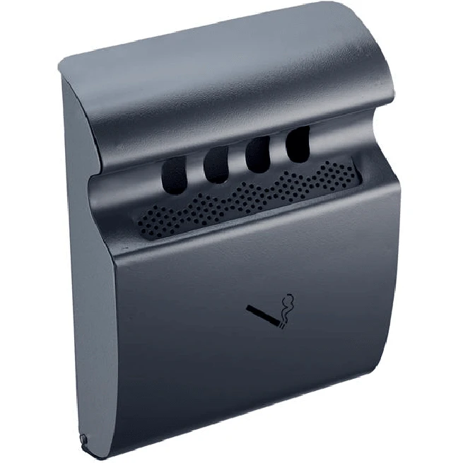 Compass Wall Mounted Ash Tray Bin Grey