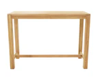 FurnitureOkay Essex Teak Outdoor Bar Table (140x60cm)