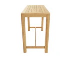 FurnitureOkay Essex Teak Outdoor Bar Table (140x60cm)