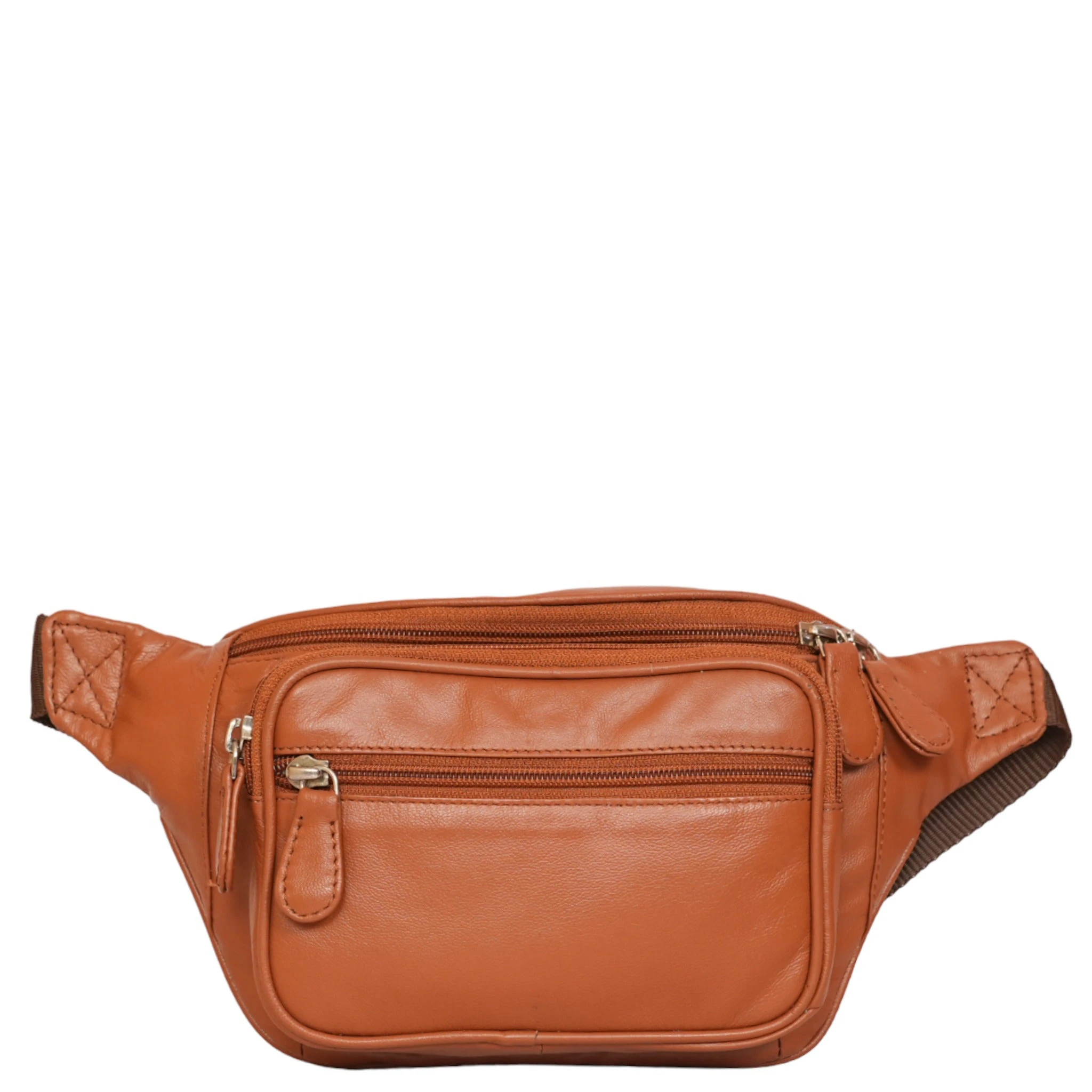 Leather Waist Bag GBB051 - Tan