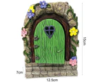 Garden Sculpture Stone Door Design Waterproof Resin Tree Landscape Figurines for Outdoor-Multicolor