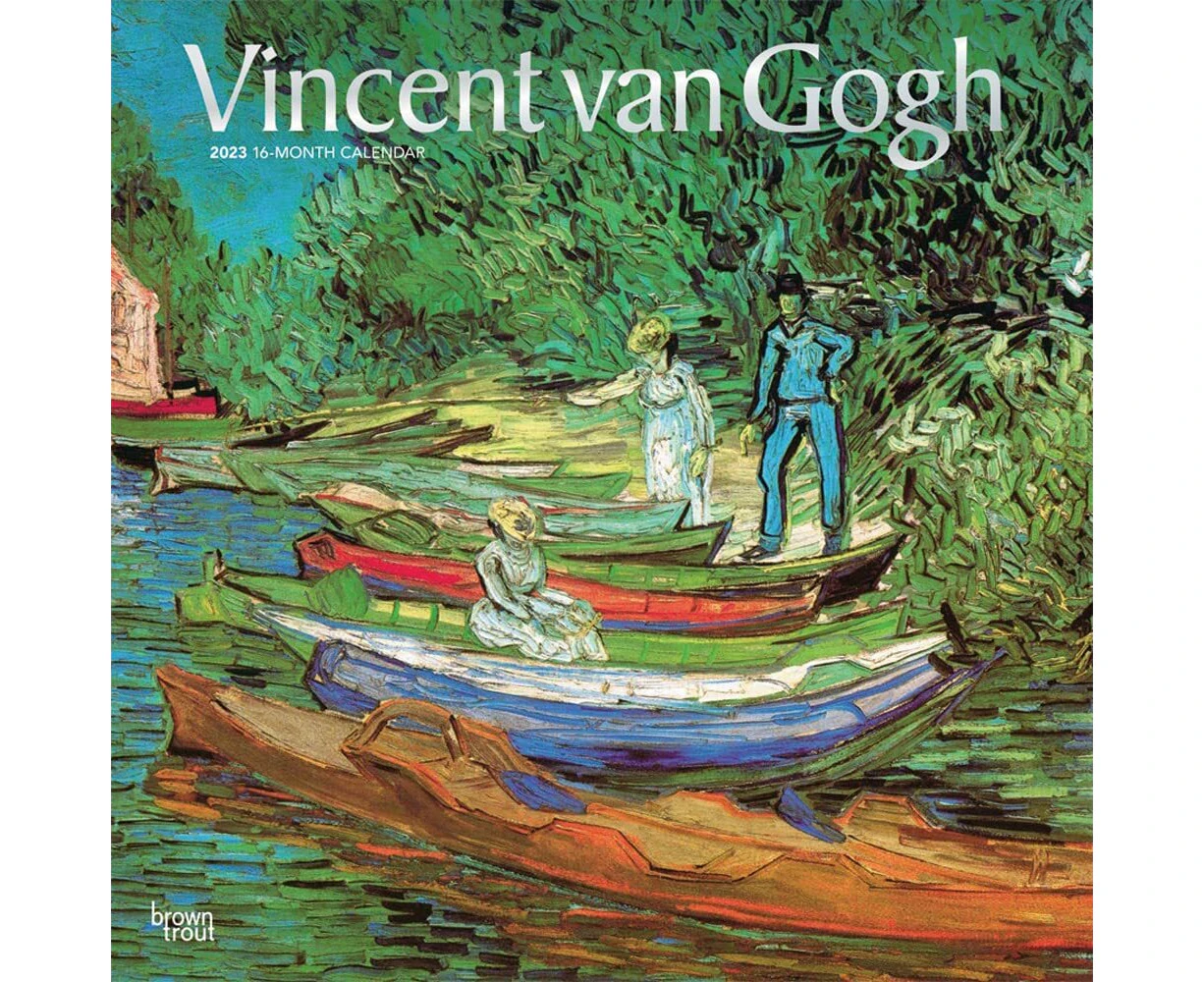 2023 Calendar Vincent Van Gogh 16-Month Square Wall, Browntrout