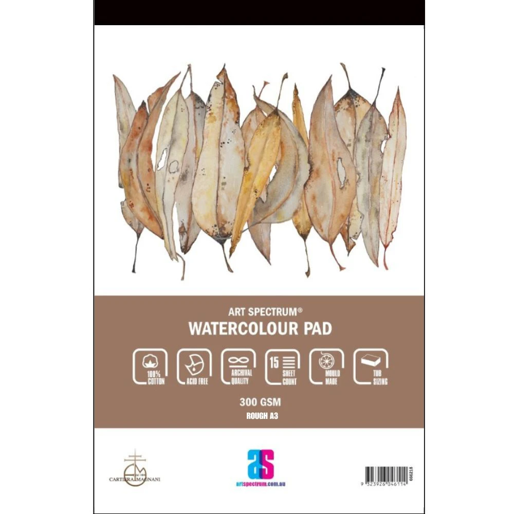 Art Spectrum 100% Cotton Watercolour Pad A3 300gsm 15 Sheet - Rough