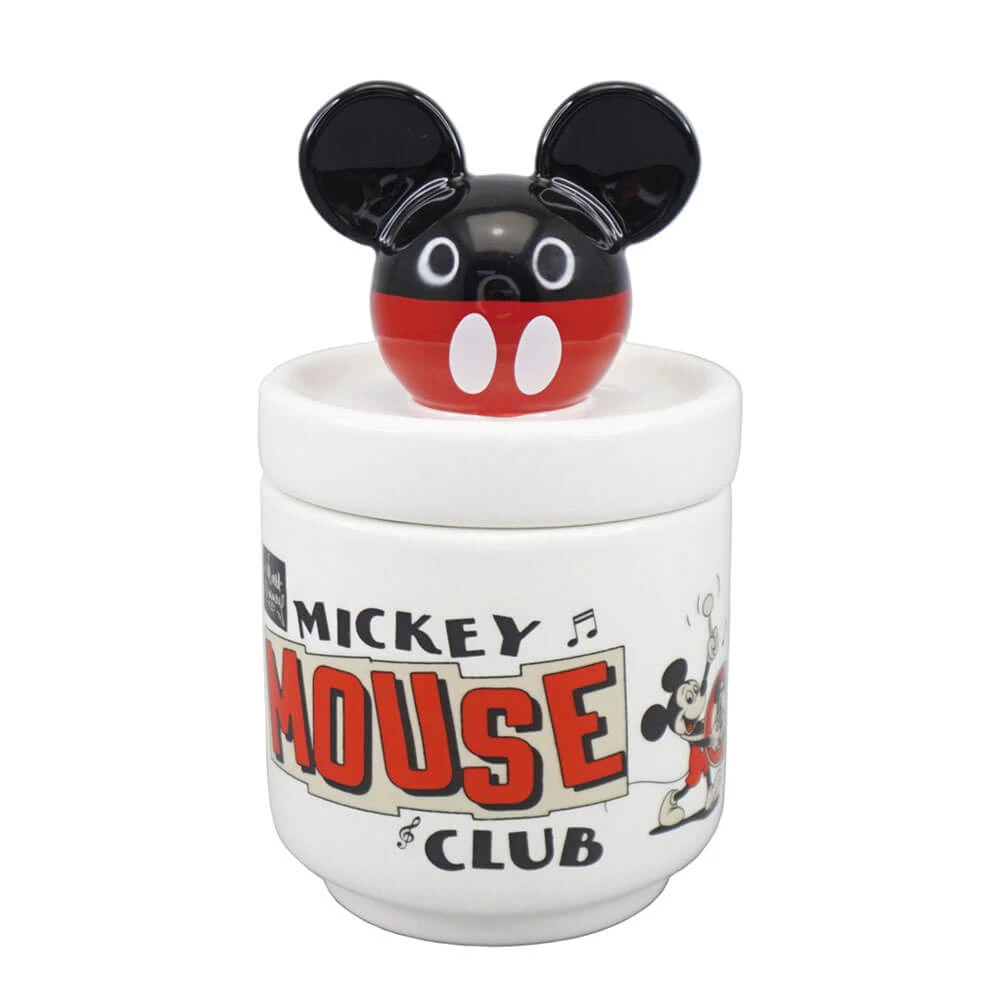 Disney Gifts - 'Mickey Mouse Club' Disney Collector's Box, Glass, White, 13cm (Height)