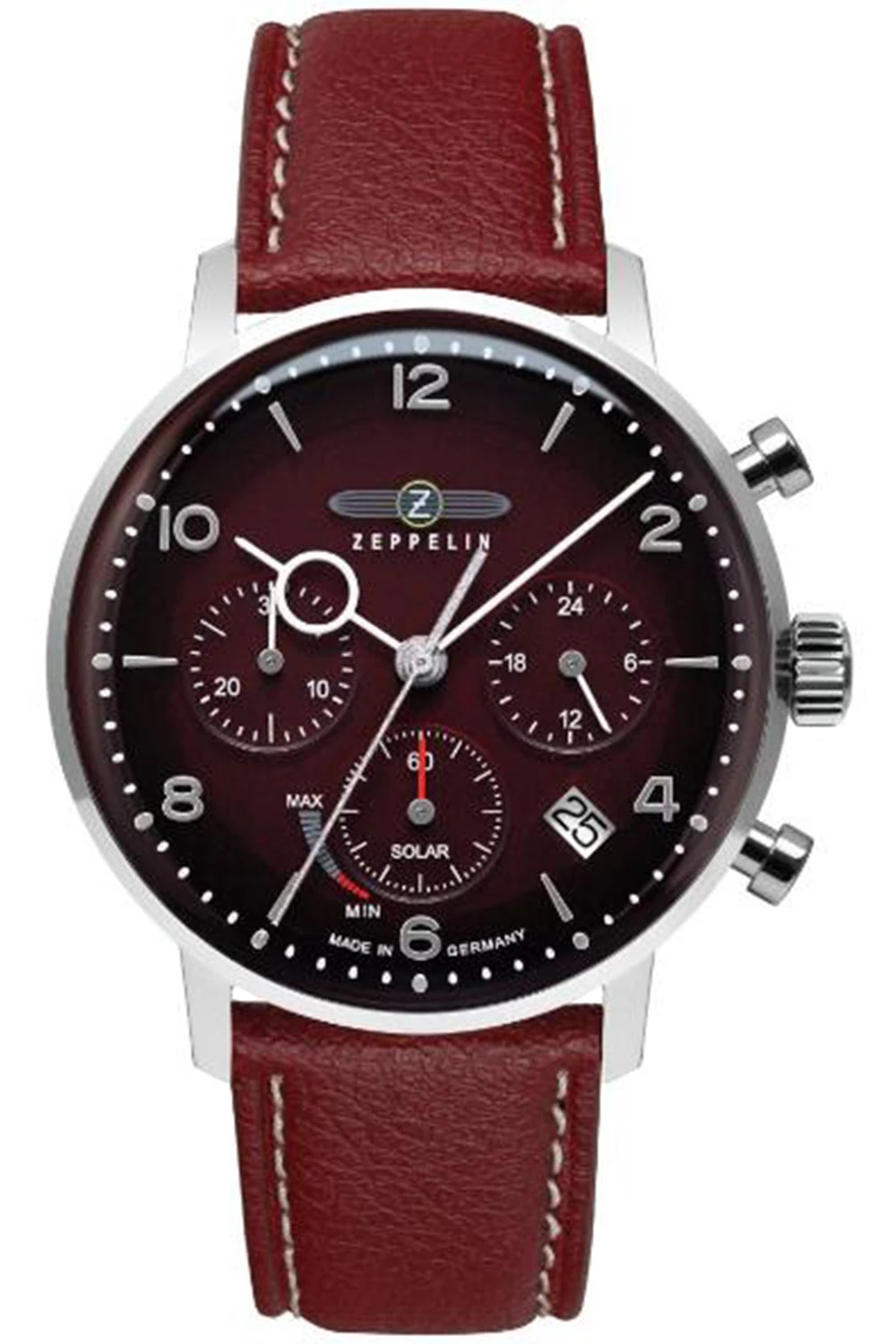 Zeppelin lz129 hindenburg Mens Analog Quartz Watch with Leather bracelet Red