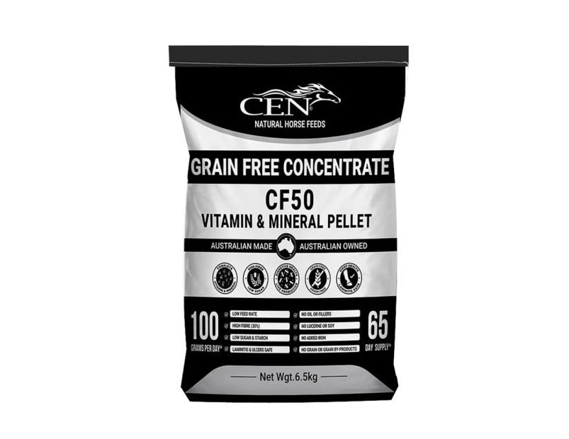 CEN CF50 Vitamin & Mineral Pellet Grain Free ConCENtrate for Horses 6.5kg