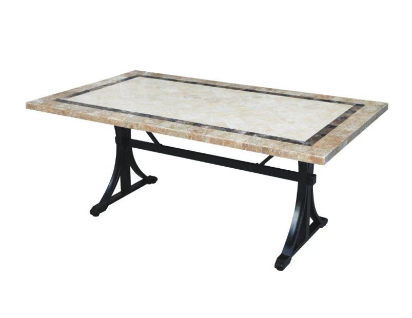 FurnitureOkay Stone Outdoor Dining Table (180x100cm)