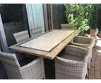 FurnitureOkay Stone Outdoor Dining Table (180x100cm)