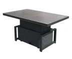 FurnitureOkay Manly Aluminium Outdoor Height Adjustable Table - Charcoal