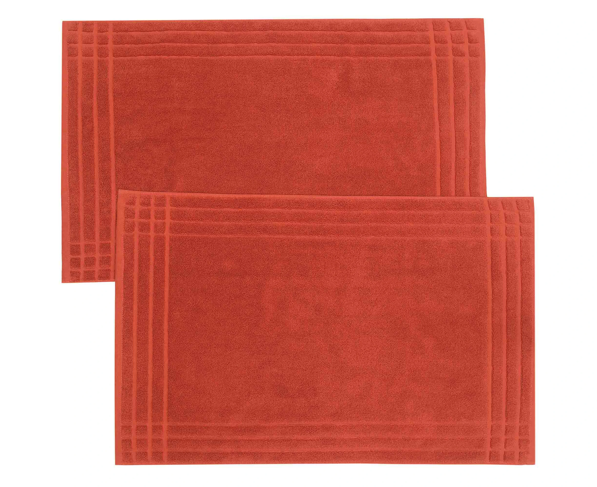 Eclat Bath Mats Set (2-Piece) - Rust