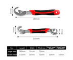 4pack Pipe Wrench Set Quick Snap Pipe Spanner Adjustable Wrench Grip 9-32mm