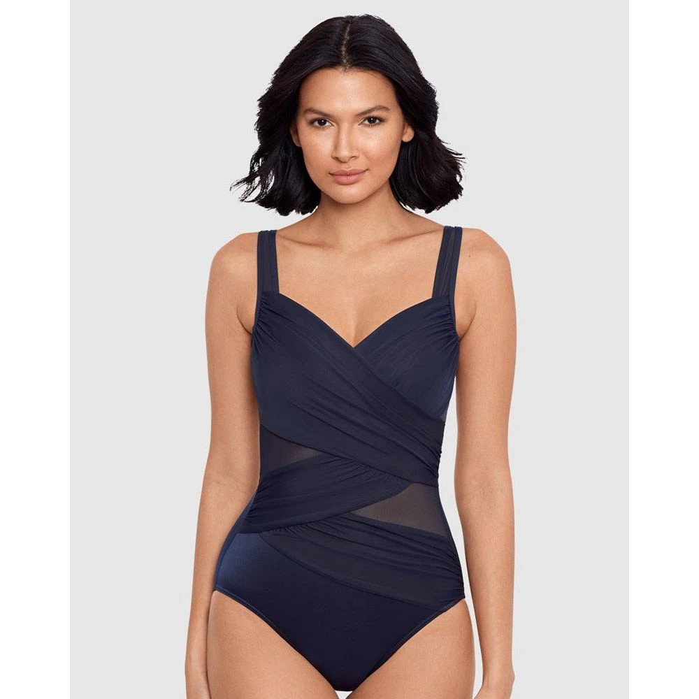 Miraclesuit Swim Women's Network Madero DD Cup Underwired One Piece Shaping Swimsuit in Midnight