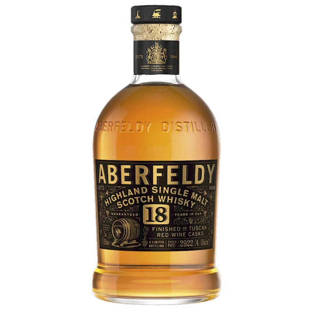 ABERFELDY 18 YEAR OLD BOLGHERI TUSCAN CASK FINISH SINGLE MALT 43%