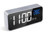 Digital Alarm Clock with USB Port for Charging,Adjustable Brightness Dimmer, LED Alarm Clock with Snooze Function,Desk Alarm Clock