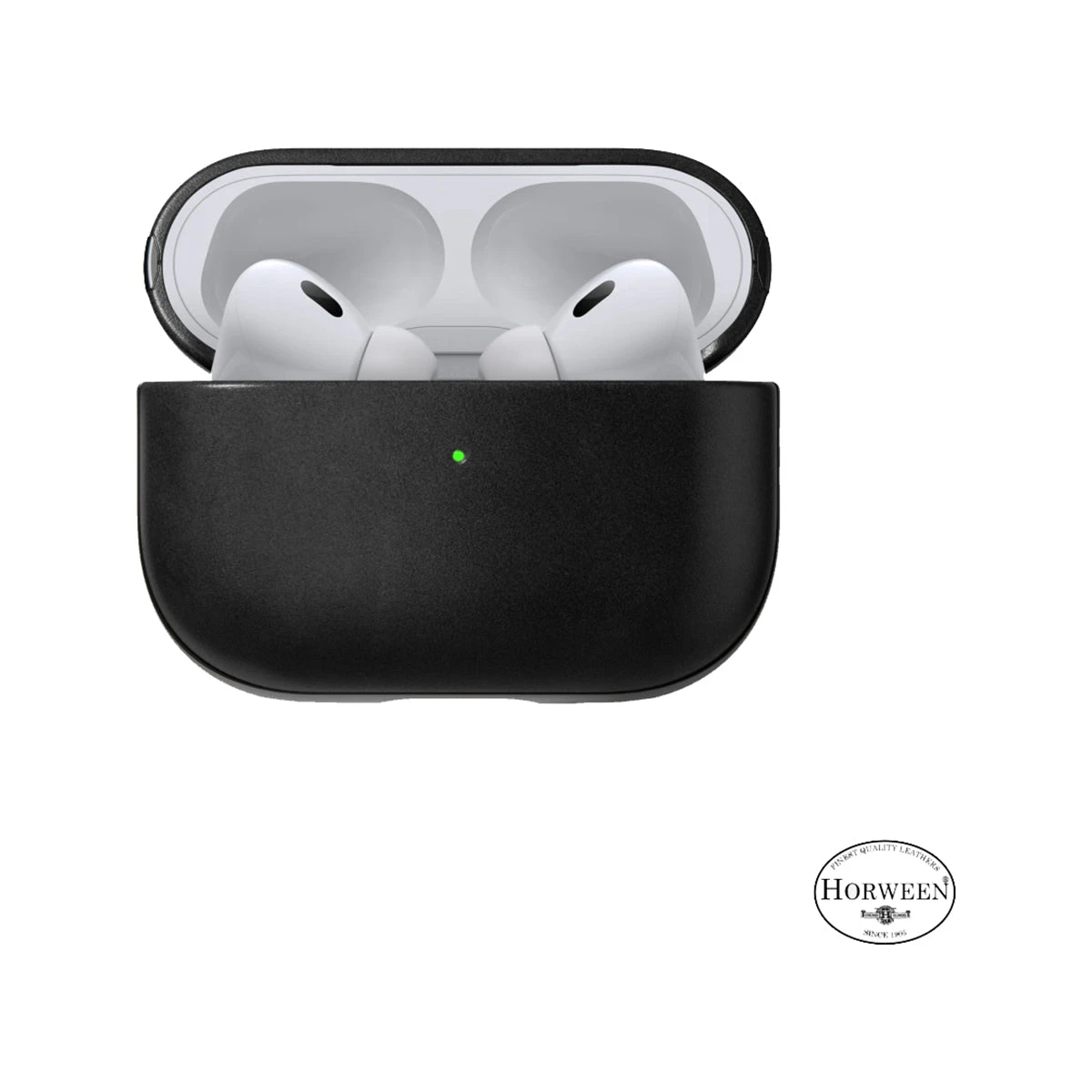 NOMAD Modern Leather Case for Apple AirPods Pro 2 - Black Horween Leather