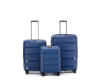 3pc Tosca Comet 4-Wheeled Suitcase Luggage Travel Bag Set S/M/L - Storm Blue