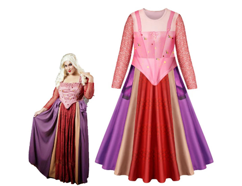 Halloween Children Girls Hocus Pocus Cosplay Costume Gown Witch Are Crazy 2 Dress