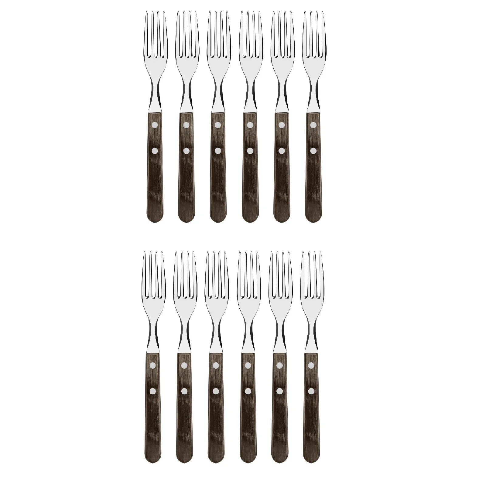 Tramontina Churrasco Jumbo Table Forks Set 12 - Brown