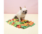 Pet Sniffing Mat Exercise Training Slow Feeding Colorful Dog Sniffing Mat Foraging Toy Dog Supplies-Multicolor