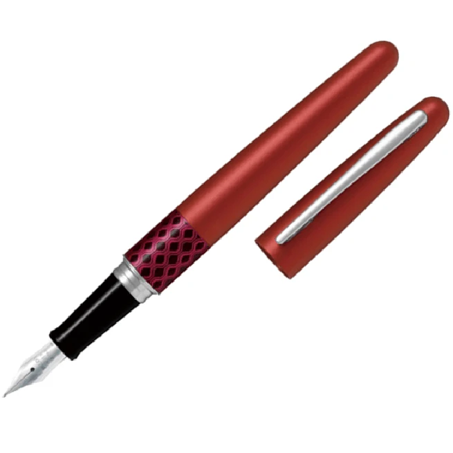 Pilot Mr3 Metropolitan Fountain Pen Red Wave Medium Nib Black