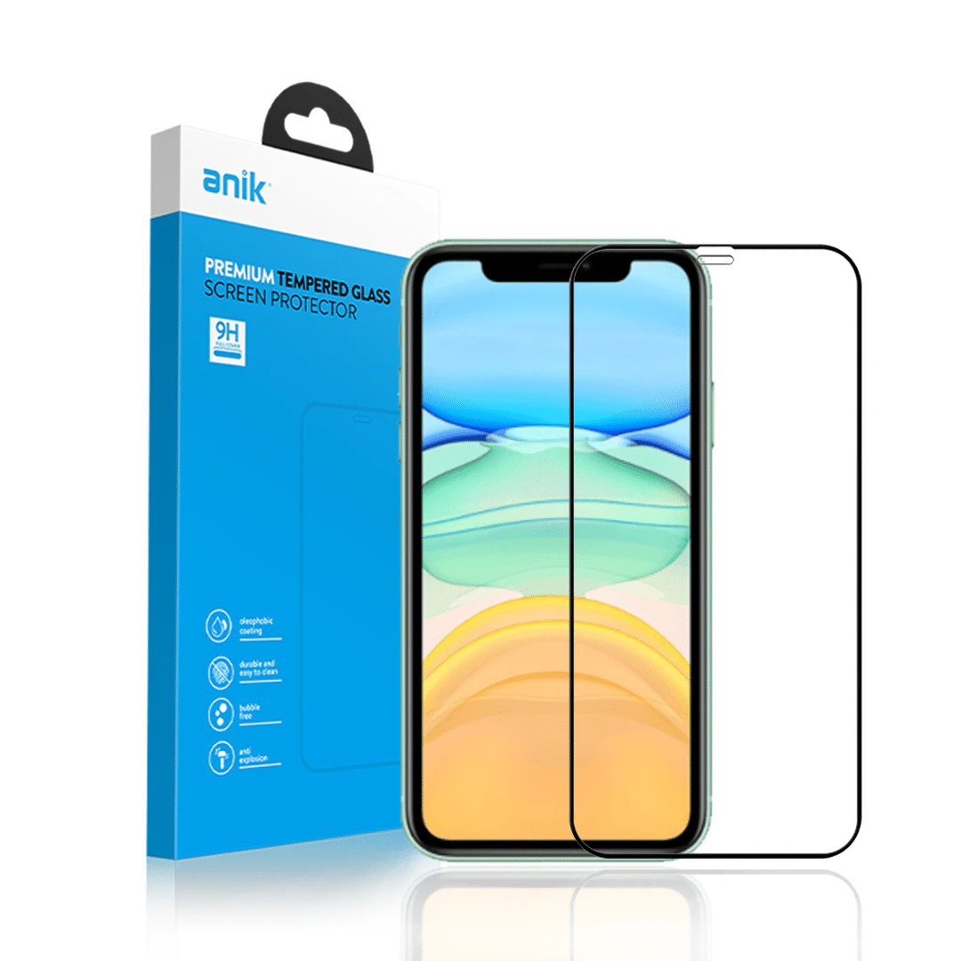 ANIK Premium Full Cover Tempered Glass Screen Protector for iPhone 11 [2 Pack]