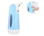 Automatic soap dispenser, 400ml non-contact infrared sensor soap dispenser, with USB charging and deep waterproof - Blue