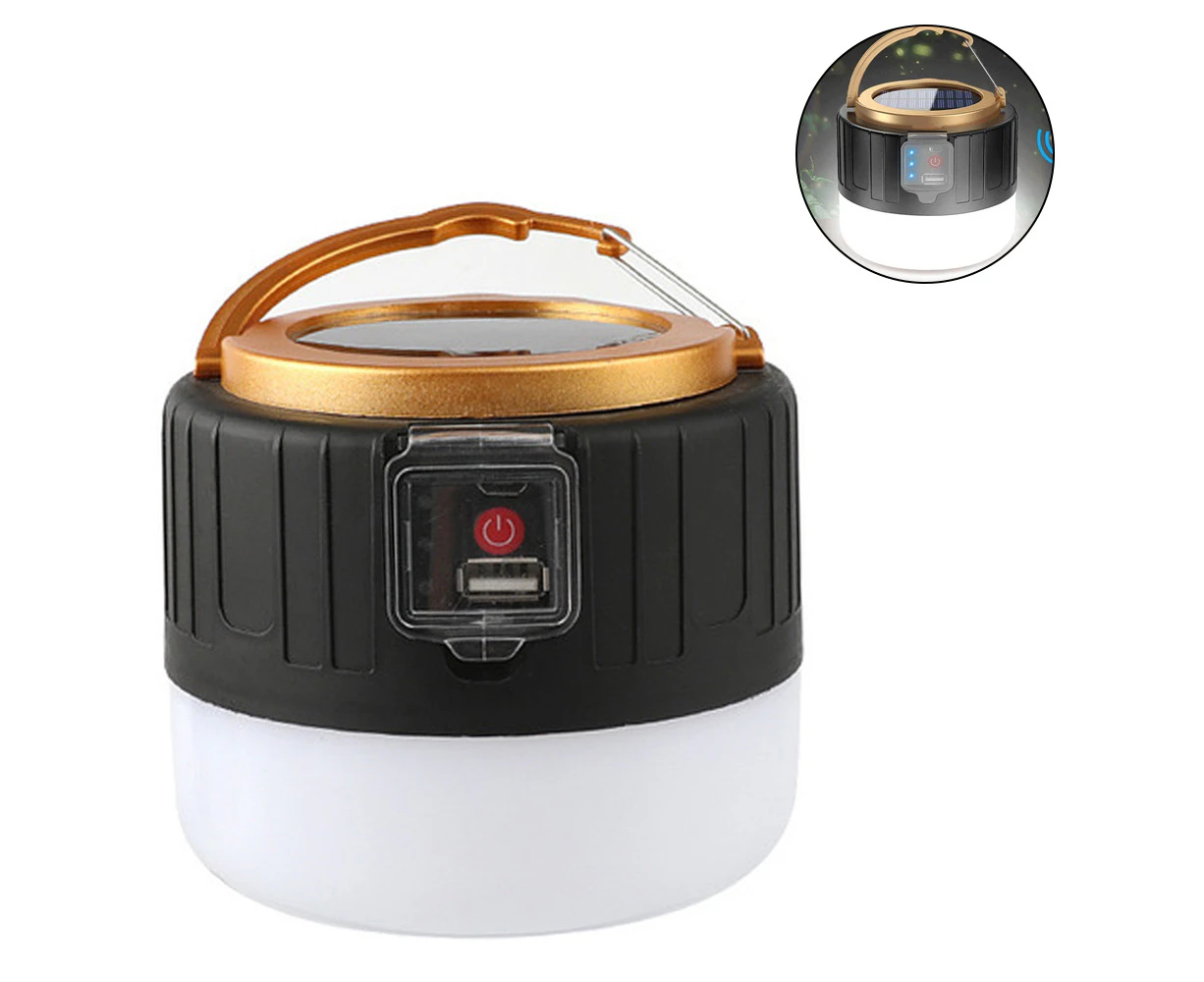 Solar LED Camping Lantern Rechargeable, Emergency Lantern - Remote Control Flashlight Tent Lights,  Power Bank,  3 Light Modes, Outdoor Camping Travel Fish