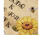 Welcome Door Sign Bee Day Decor Sunflower Print Hanging Design Wooden Rustic Door Decorations for Farmhouse-Style 2
