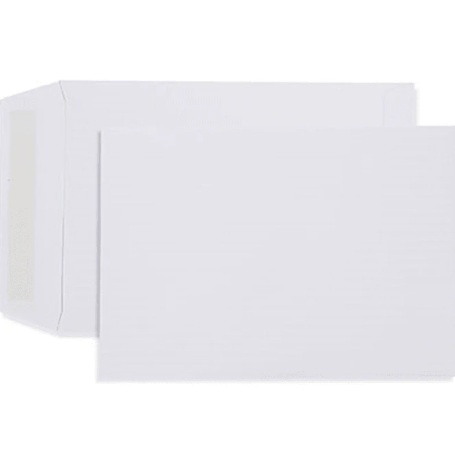 Cumberland Envelopes Pocket Strip Seal B5 250x176mm White Box 250