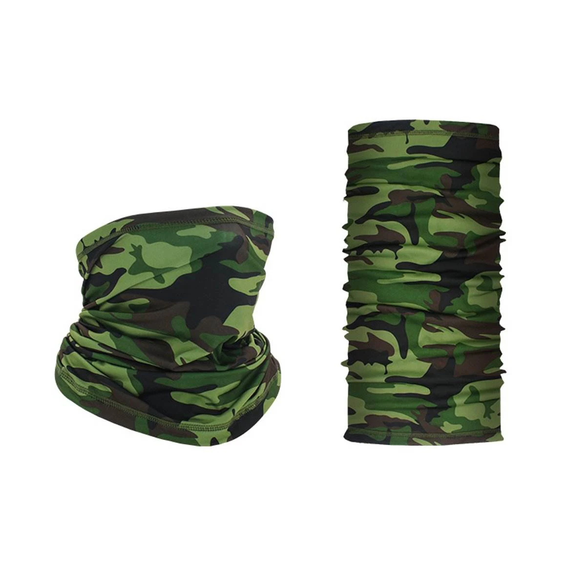 Cycling Neck Warmer Scarf Balaclava Face Mask Camouflage Green